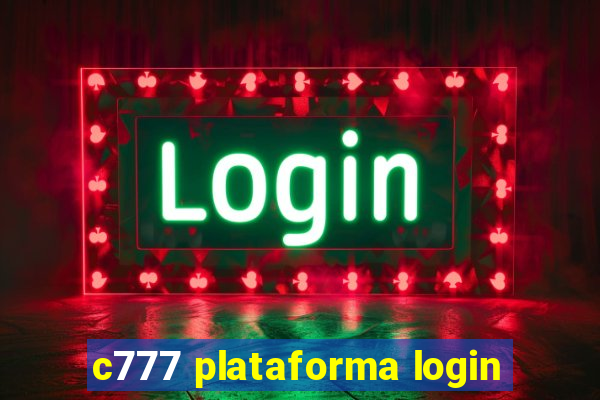 c777 plataforma login